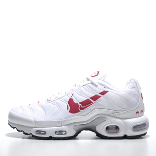 Nike Air Max Plus TN white red logo