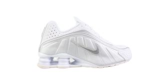 Nike Shox R4 White/Metallic Silver