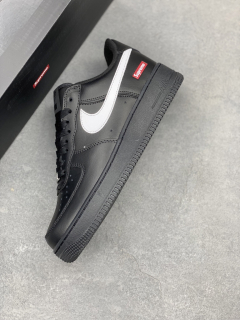 Supreme x Nike Air Force 1 Low Black/ White Swoosh
