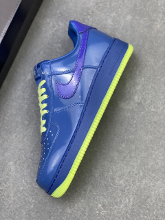 Nike Air Force 1 '07 Low Patent Blue/Volt