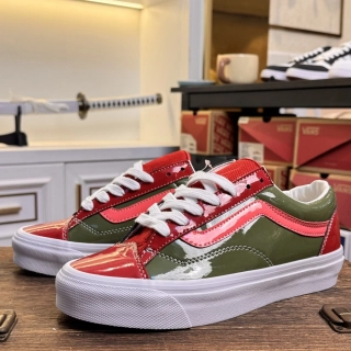 Vans Premium Old Skool Style 36 Red & Olive Patent
